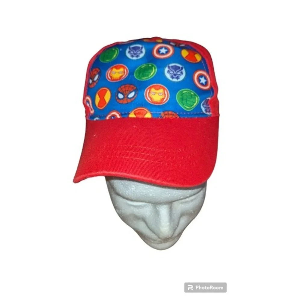 Marvel‎ Comics Hat Superhero Logos Baseball Cap Red Blue Kids
